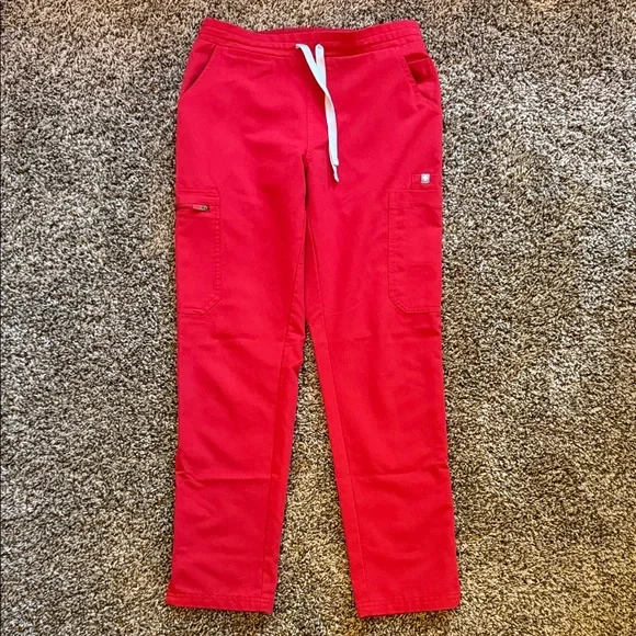 Figs Technical Collection Red Pants - Picture 1 of 5